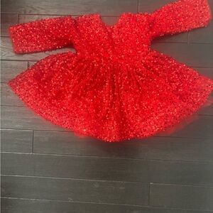 Sparkling Red Kids Costume Dress